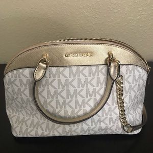Michael Kors Emmy Shoulder Handbag LG Dome Satchel
